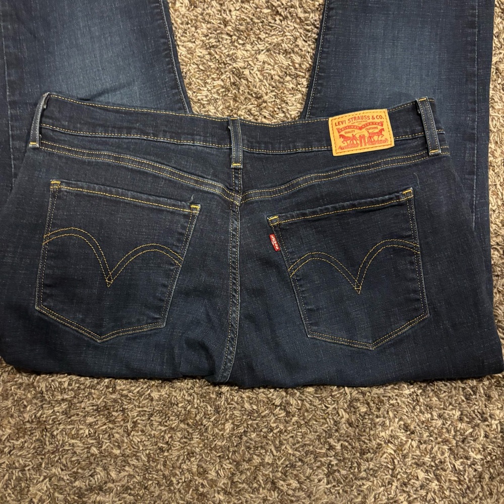 Levi's Dark Blue Straight Leg Jeans